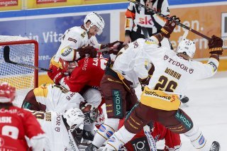 Genève s'est bien battu à Rapperswil KEYSTONE/CHRISTIAN MERZ