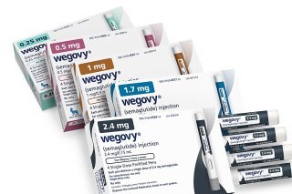 Depuis cette semaine, le médicament anti-obésité Wegovy est disponible en Suisse de manière contingentée et contrôlée. KEYSTONE/AP Novo Nordisk