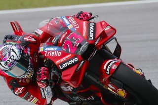 Enea Bastianini sur sa Ducati s'est imposé à Sepang KEYSTONE/EPA/FAZRY ISMAIL
