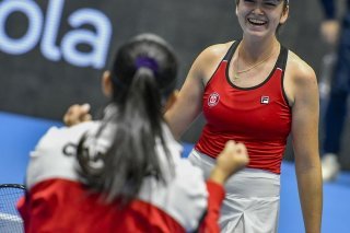 La Canadienne Marina Stakusic a offert le premier point à son équipe. KEYSTONE/EPA/Raul Caro