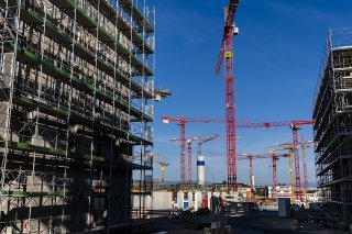 La durée de construction de bâtiments s'allonge dans le canton de Vaud (photo d'illustration). KEYSTONE/JEAN-CHRISTOPHE BOTT