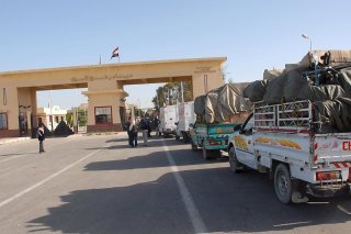 Le point frontière de Rafah, entre l'Egypte et la bande de Gaza, était le seul ouvert jusqu'à présent. KEYSTONE/EPA/STR