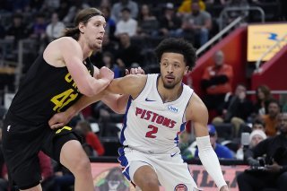 Une défaite de plus poour Cade Cunningham (2) et Detroit. KEYSTONE/AP/Carlos Osorio