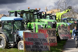 Après les mobilisations en France, en Allemagne et dans d'autres pays d'Europe, la révolte des agriculteurs a aussi gagné la Suisse fin janvier dernier. Keystone/LAURENT GILLIERON