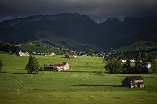 Les agriculteurs ont gagné en moyenne 1,3% de moins en 2022 (archives). KEYSTONE/GIAN EHRENZELLER