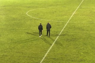 Dider Tholot et Barth Constantin ont parlé aux supporters du FC Sion à la mi-temps