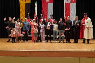 Brig, le 28 novembre 2023 , Cérémonie de naturalisation en présence du Conseiller d’Etat Frédéric Favre © sedrik nemeth