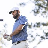 Scottie Scheffler est l'un des trois co-leaders du Masters d'Augusta KEYSTONE/EPA/JUSTIN LANE