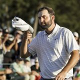Scottie Scheffler était seul en tête du Masters d'Augusta après 3 tours KEYSTONE/EPA/ERIK S. LESSER