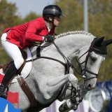 Un succès de prestige pour Martin Fuchs avec Leone Jei. KEYSTONE/AP/ANTONIO CALANNI