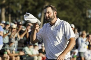 Scottie Scheffler était seul en tête du Masters d'Augusta après 3 tours KEYSTONE/EPA/ERIK S. LESSER