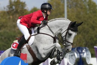 Un succès de prestige pour Martin Fuchs avec Leone Jei. KEYSTONE/AP/ANTONIO CALANNI