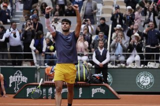 Carlos Alcaraz en quarts de finale à Roland-Garros KEYSTONE/AP/Thibault Camus