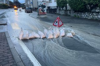 La rupture d'une canalisation a entrainé la fermeture du secteur de la rue de Lausanne