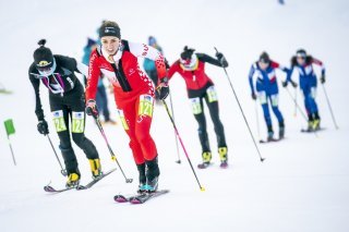 Image d'illustration - L'athlète valaisanne Laura Bocchino en actions lors de l'étape de Coupe du monde de Morgins en février 2023