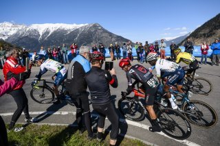 Sébastien Reichenbach lors de la 2ème étape du Tour de Romandie, dont l'arrivée a été jugée aux Marécottes