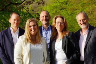 Les candidats PLR de Vouvry (Frédéric Dupont, Céline Berner, Cédric Vuadens, Sandra Roch, Gilbert Bapst)