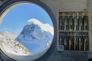 Station Klein Matterhorn, 3883 mètres : Johannisberg "Larmes de Décembre" 2018, Thierry Constantin